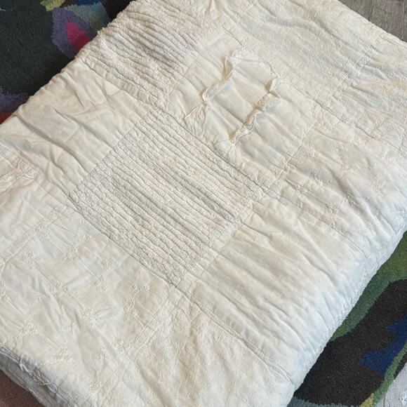 Simply shabby chic, twin size 100% cotton quilt - Picture 1 of 5